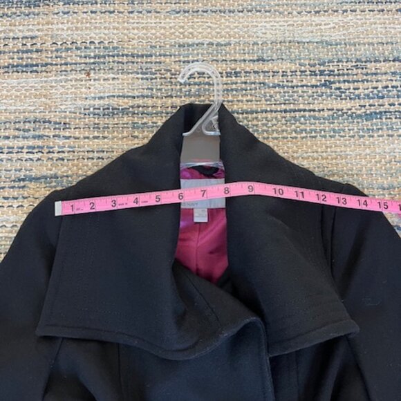 Old Navy Black Wool Pea Coat Jacket XS - Picture 8 of 16